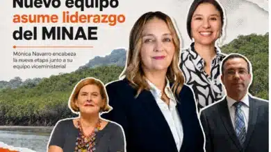 Nuevo equipo del MINAE encabezado por Mónica Navarro Del Valle junto a los viceministros Ana Gloria Guzmán, Giovanna Valverde y Ronny Rodríguez