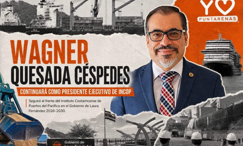 Wagner Quesada Céspedes continuará como presidente ejecutivo del INCOP en el Gobierno de Laura Fernández 2026-2030