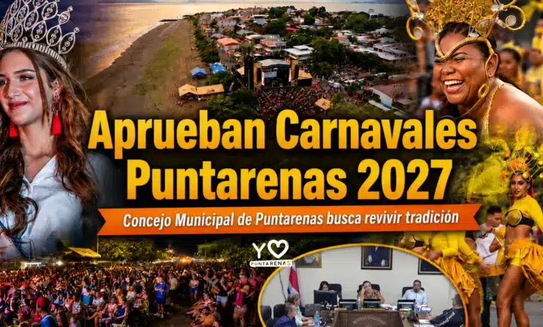 Imagen destacada sobre la aprobación de los Carnavales de Puntarenas 2027 por parte del Concejo Municipal.